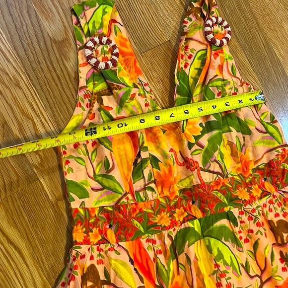 Anthropologie Farm Rio Tropical Tiered Maxi Dress Size Medium NWT - Picture 9 of 16